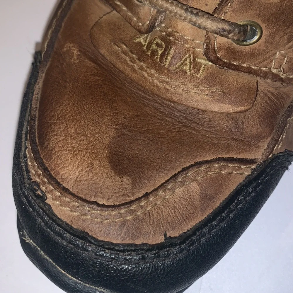 Ariat High Top Lace Up Hiking Boots Ankle Work Men’s Size 6 Brown Leather